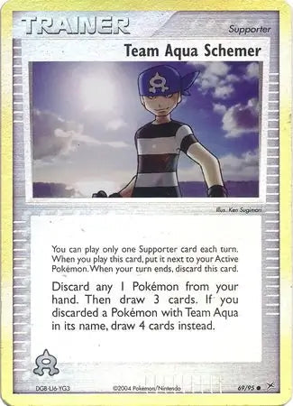 Team Magma v Aqua Team Aqua Schemer #69/95 reverse holo